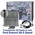 Dual Heavy Duty Transmission Oil Cooler Kit to suit Ford Everest UA with 6R80 6 Speed Auto