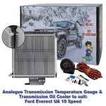 Analogue Trans Temp Gauge & Dual Oil Cooler Kit suit Ford Everest UA 10R80 10 Spd
