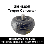 Billet Heavy Duty Extended Torque Converter to suit GM 4L80E behind 2000nm 1HD-FTE (Exchange)