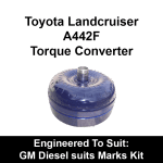 Billet Extended Heavy Duty Torque Converter to suit Toyota A442 4 Speed behind a GM Diesel