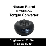 Billet Heavy Duty Torque Converter to suit Nissan RE4 4 Speed behind Nissan ZD30