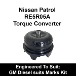 Billet Extended Heavy Duty Torque Converter to suit Nissan RE5 5 Speed behind GM Diesel (Exchange)