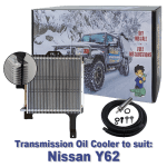 Dual Heavy Duty Transmission Oil Cooler Kit to suit Nissan Patrol Y62 with 7 Speed Auto