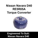 Billet Heavy Duty Torque Converter to suit Nissan Navara RE5 5 Speed