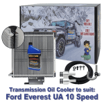 Ford Everest UA suitable Dual Heavy Duty Transmission Oil Cooler - 10R80 10 Speed