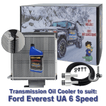 Ford Everest UA suitable Dual Heavy Duty Transmission Oil Cooler - 6R80 6 Speed