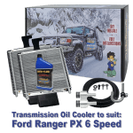 Ford Ranger PX suitable Twin Heavy Duty Transmission Oil Cooler - 6R80 6 Speed