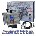 Mazda BT50 Series 1 and 2 suitable Twin Heavy Duty Transmission Oil Cooler - 6R80 6 Speed (Vehicle Build Up To Jul 2020)