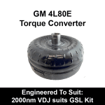Billet Heavy Duty Extended Torque Converter to suit GM 4L80E behind 2000nm VDJ (Exchange)