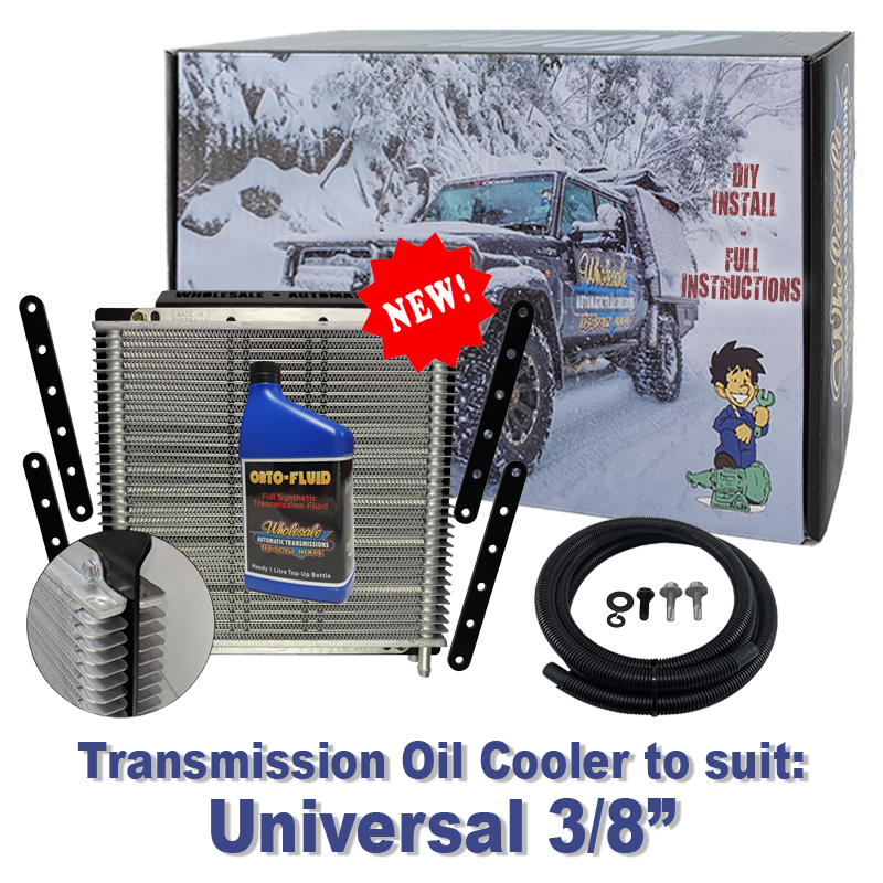 Universal 38 Transmission Cooler (DIY Installation Box) & Fluid