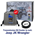 Jeep JK Wrangler suitable Heavy Duty Transmission Oil Cooler (Petrol) - 4 Speed and 5 Speed