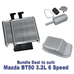 Bundle Deal - Mazda BT50 3.2L 6 Speed: Transmission Cooler, Thermal Bypass Valve and Cast Pan
