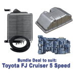 Bundle Deal - Toyota FJ Cruiser 5 Speed: Transmission Cooler, Nomad Valve Body, Cast Pan