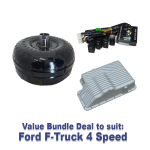Bundle Deal - Ford F-Truck 4 Speed : Billet Torque Converter, Cast Pan, Torque Converter Lock-Up