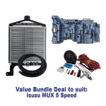 Bundle Deal - Isuzu MUX 5 Speed: Trans Cooler, Nomad Valve Body, Analogue Temp Gauge