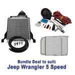Bundle Deal - Jeep Wrangler 5 Speed: Transmission Cooler, Analogue Temp Gauge, Cast Pan