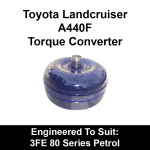 Billet Heavy Duty Torque Converter to suit Toyota A440 4 Speed behind a 3FE 80 Series Petrol