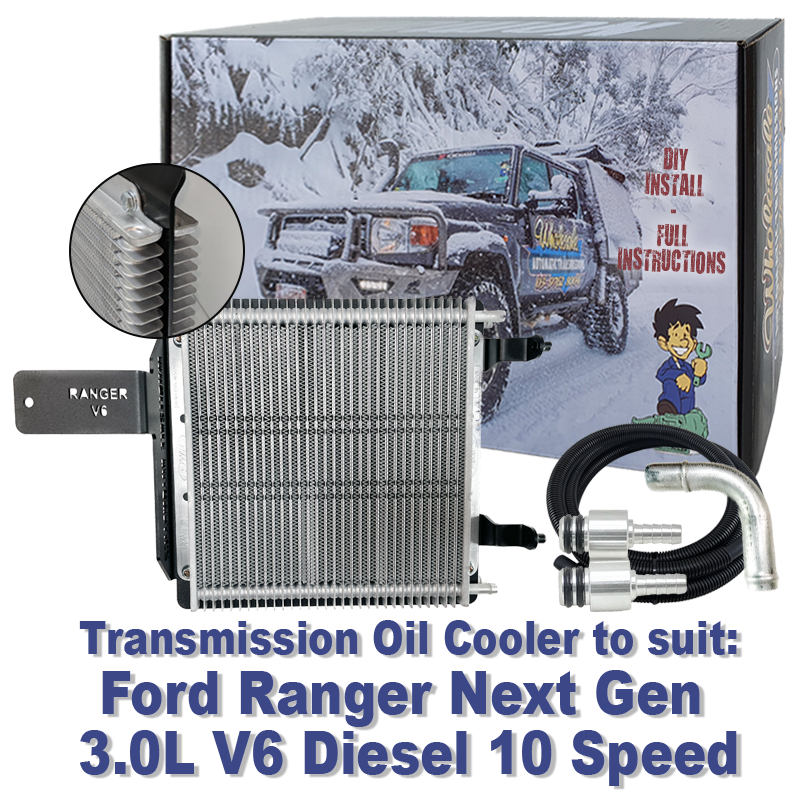 Ford Ranger Next Gen 3.0L V6 10 Speed Diesel Transmission Cooler (DIY Installation Box)