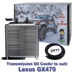 Heavy Duty Transmission Oil Cooler Kit to suit Lexus GX470 4.7L 2UZ-FE V8 with A750F 5 Speed Auto