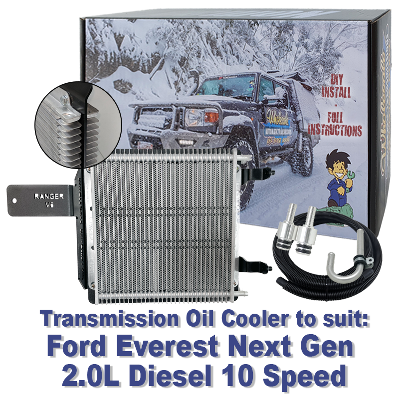 Ford Everest Next Gen 2.0L 10 Speed Diesel Transmission Cooler (DIY Installation Box)